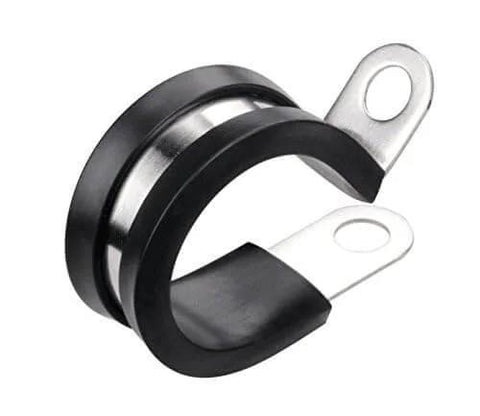 Twenty Pack Half Inch Stainless Steel Cable Clamp With Rubber Cushioned Insulation For Anti Rust Waterproof Conduit Wire Holder