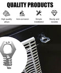 Two Pack Stainless Steel RV Water Heater Cam Lock Door Latch Fastener With Hook Twist Assembly Replacement for RV Door