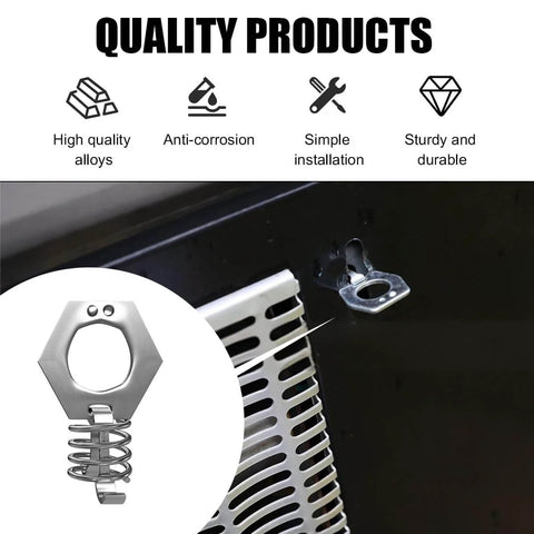 Two Pack Stainless Steel RV Water Heater Cam Lock Door Latch Fastener With Hook Twist Assembly Replacement for RV Door