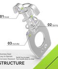 Replace a broken water heater door latch quickly with a lightweight, durable stainless steel cam lock fastener; 2-pack shown.