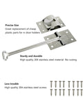 304 Stainless Steel RV Door Latch And Trailer Door Latch 6 Inch T Style Door Holder with screws displayed