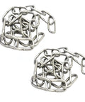 ✝️ 1/16 inch(1.5mm) Wire Diameter Stainless Steel Safety Chains 20 inch Long Link Rings Light Duty Coil Chain, 2 pieces