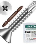 250pcs #10 x 1 410 Stainless Steel Flat Head Self Drilling Screws with matching drill bit, bright finish self tapping screws kit