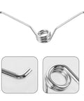 Close-up of a stainless steel pruner spring from 10 Pack Wool Shears Replacement Spring Workhorse Stainless Steel Pruner Spring For Sheep Shears And Garden Scissors Durable Reusable Tool Accessory For DIY Gardeners And Farmers