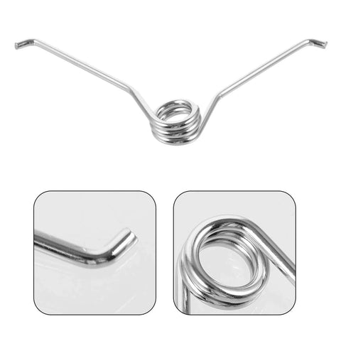 Close-up of a stainless steel pruner spring from 10 Pack Wool Shears Replacement Spring Workhorse Stainless Steel Pruner Spring For Sheep Shears And Garden Scissors Durable Reusable Tool Accessory For DIY Gardeners And Farmers