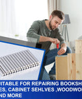 Stainless Steel Shelf Dowel Pins 5mm By 40mm, 32 Pack, used in cabinet assembly, anti rust for precise shelf alignment and easy install