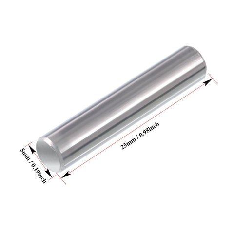 Stainless Steel Shelf Pins 5mm by 25mm 50 Piece Set Polished Nickel Dowel Pins For Fixing Component Position And Joining Parts