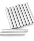 Stainless Steel Shelf Pins 10 Pack 5x40 Straight Shelf Pin Set For Cabinets And Shelves Durable Rust Proof 304 Stainless Steel Silver Tone