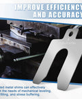 Premium Pro Grade Stainless Steel Shim Kit with 100 Slotted Shims in 2x2 Inch Size A near machine surface