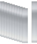 Ten Piece 304 Stainless Steel Shim Stock Kit 1 Inch Wide By 6 Inch Long By 0.002 Inch Thick Thin Metal Shims