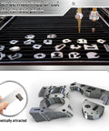 Quality Stainless Steel Shim Stock Set By Amylove, 10 Pcs Metal Strips Gap Filler Trim Shims, machining and magnetic properties shown.