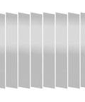 Stainless Steel Shim Stock Strips Set 10 Pieces 1 Inch Wide By 6 Inches Long 0.012 Inch Thick Pro Grade 304 Silver Metal Strips