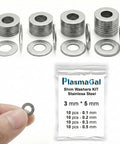 Shim Washers Stainless Steel 3x5 Precision Spacer Kit For Bearings Gearboxes CNC And RC Tuning Assortment 40 Pieces 0.1-0.5 mm