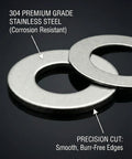 Shim Washers Stainless Steel 3x5 Precision Spacer Kit For Bearings Gearboxes CNC And RC Tuning Assortment 40 Pieces