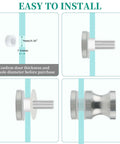 Installation guide for Heavy Duty Stainless Steel Shower Door Handle For Glass Doors One Sided Pull Knob SUS304 Brushed Nickel Replacement Hardware