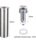 Half Inch Diameter Two Inch Stainless Steel Standoff Screws For Wall Mount Sign Holders Elevating Acrylic Signage Ten Pieces diagram