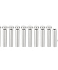 10 pieces of 20 Pcs One Quarter Inch Sign Standoff Screws, 30mm Stainless Steel Nickel Plated Wall Mounting Hardware For Hanging Acrylic Picture Frames