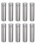 Half Inch Diameter Two Inch Stainless Steel Standoff Screws For Wall Mount Sign Holders Elevating Acrylic Signage Ten Pieces