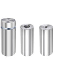 Half Inch Diameter Two Inch Stainless Steel Sign Standoffs Screws For Acrylic Wall Mounts 16 Pack Brushed Finish Rustproof