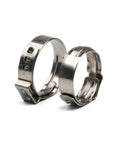 10 Pack Stainless Steel 304 Single Ear Hose Clamps Stepless Clamp With Smooth Inner Band For 360 Degree Seal Corrosion Resistant Fits 5.3 To 31 Millimeters Hoses Ideal For Lightweight Thin Wall Tubing