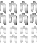 Stainless Steel Shim Kit 32 Pcs Size A 2x2 Slotted Shims For Leveling Alignment Motor Door And Machine Adjustment Industrial Shim Set