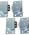 Two Pairs Stainless Steel Furniture Rollers Single Wheel For Closet Cabinet Wardrobe Sliding Doors Pulley Durable Track Hardware