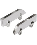 Glass Pulley Set Stainless Steel Sliding Roller For Display Cabinet Doors 5.0mm Groove 8 Pieces Durable Silver Hardware