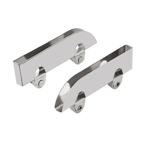 Glass Pulley Set Stainless Steel Sliding Roller For Display Cabinet Doors 5.0mm Groove 8 Pieces Durable Silver Hardware