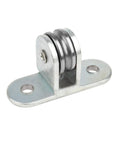 8 Pcs 3/4" Small Pulley Block,Single Bearing Silent for 1/8" Cord,Max Load 132 lb heavy duty stainless pulley wheel for lifting