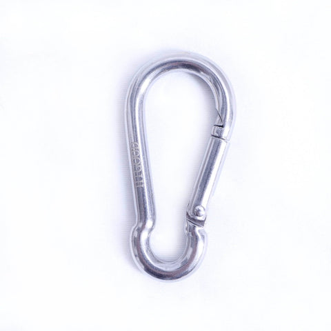 Single 2.4 Inch 304 Stainless Steel Spring Snap Hook Heavy Duty 264 Pound Load Capacity Quick Release Clip for Gear Tools