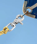 Swivel Trigger Snap Hook Set 4 Pack 2.56 Inch Marine Grade Stainless Steel 316 Clip Hooks 130 Lb Capacity For Leash Bags in use