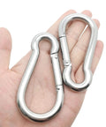4 Inch Spring Snap Hook 304 Stainless Steel Light Duty Clip For Keys Bags And Home Organization 2 Pack Rust Resistant