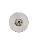 Top view of Heavy Duty Hex Socket Shoulder Bolt Set by Uxcell, silver tone, 304 stainless steel, 10mm diameter, 60mm length, M8 thread, 2 pack.
