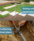 Stainless Steel Soil Probe Rod 32 To 48 Inch Adjustable Ground Rod Tool With T Handle And Sharp Tip Used in Landscaping