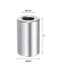 Stainless Steel Spacer Set Of Four Five Sixteenth Inch Bore Five Eighths Inch Outer Diameter One Inch Length For Five Sixteenth Inch Screws Bolts And Rods Durable Corrosion Resistant