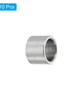 Stainless Steel Spacers 6.1mm ID, 8mm OD, 6mm Length, 10 Pack Round Standoffs For Quarter Inch Or M6 Screws, side view