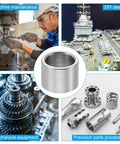 Stainless Steel Spacers 6.1mm ID, 8mm OD, 6mm Length, 10 Pack Round Standoffs visible with mechanical and DIY applications.