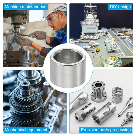 Stainless Steel Spacers 6.1mm ID, 8mm OD, 6mm Length, 10 Pack Round Standoffs visible with mechanical and DIY applications.