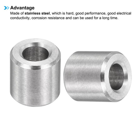 Stainless Steel Spacer Kit For M3 Screws With 3mm ID X 6mm OD X 6mm Length, 12 Pieces Of Metal Standoffs For One Eighth Inch Or M3 Screws, Durable