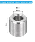 Stainless Steel Spacer Kit For M3 Screws With 3mm ID X 6mm OD X 6mm Length, single metal standoff visible