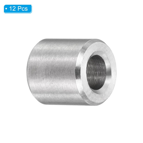 Stainless Steel Spacer Kit For M3 Screws With 3mm ID X 6mm OD X 6mm Length, 12 Pieces Of Metal Standoffs For One Eighth Inch Or M3 Screws, Durable