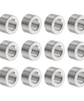 12 Pieces Stainless Steel Spacer Set 8.2mm Bore 12mm Outer Diameter 8mm Length For M8 Screws Bolts And Rods Plain Finish