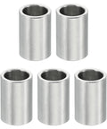 Durable Stainless Steel Spacers Set Five Pieces With 6.1mm ID 8mm OD And 12mm Length Fits Quarter Inch Or M6 Bolts Round Screw Standoffs