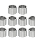 Stainless Steel Spacers 6.1mm ID, 8mm OD, 6mm Length, 10 Pack Round Standoffs for Quarter Inch or M6 Screws, metal spacers displayed