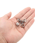 Holding 12 Pieces Stainless Steel Spacer Set 8.2mm Bore 12mm Outer Diameter 8mm Length, Plain Finish, M8 Screws Bolts Rods Universal Assembly