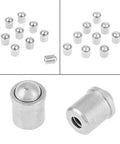 10 pcs stainless steel push fit spring ball plungers 7 x 6 mm, smooth action positioning plungers for mechanical devices image