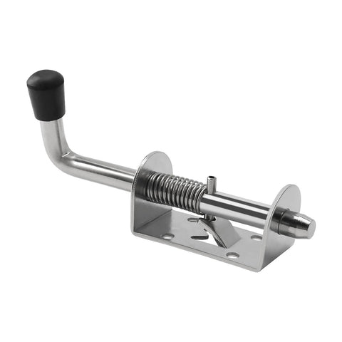 12 Pack 5 Inch Silver Spring Loaded Latch Pins For Doors And Cabinets 304 Stainless Steel Door Latch Pins With Pre Drilled Holes