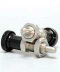 Stainless Steel Ball Nose Spring Plunger Set 2 Pack Retractable Hand Operated Indexing Pins Non Locking Push Fit Plungers