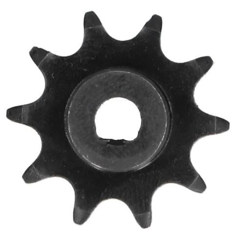 Top view of one sprocket from Three Piece Stainless Steel Sprockets Set With 8mm Pitch And 6mm D Hole Drive Gears Ten Teeth Each
