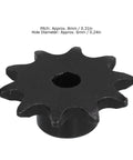Close-up of a single gear from the Three Piece Stainless Steel Sprockets Set With 8mm Pitch And 6mm D Hole Drive Gears Ten Teeth Each